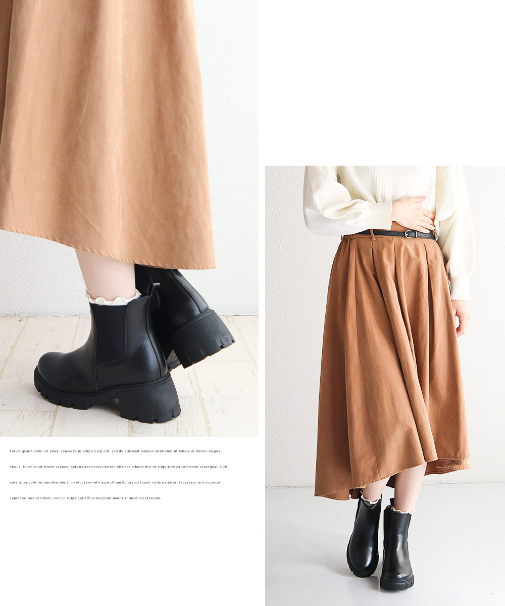 楽天市場】サイドゴアブーツ レディース 靴 歩きやすい チャンキー