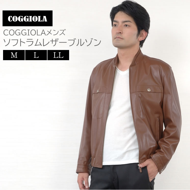 楽天市場】【 30％OFFクーポン】COGGIOLA メンズ レザー ソフトラム