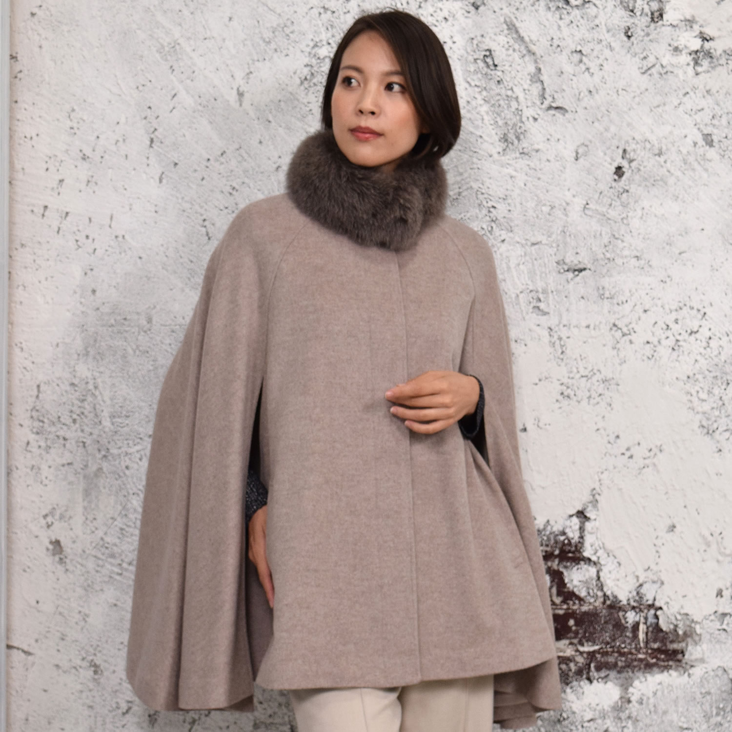 楽天市場】【 30％OFFクーポン】ケープ コート [Merfirge]カシミヤ