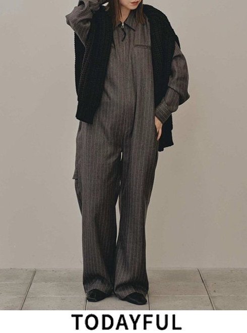 楽天市場】【予約】 TODAYFUL トゥデイフル Stripe Zip Combinaison