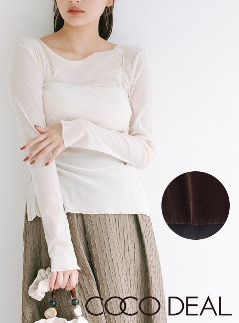 楽天市場】【予約】 COCODEAL ココディール シアーベロアブラトップ