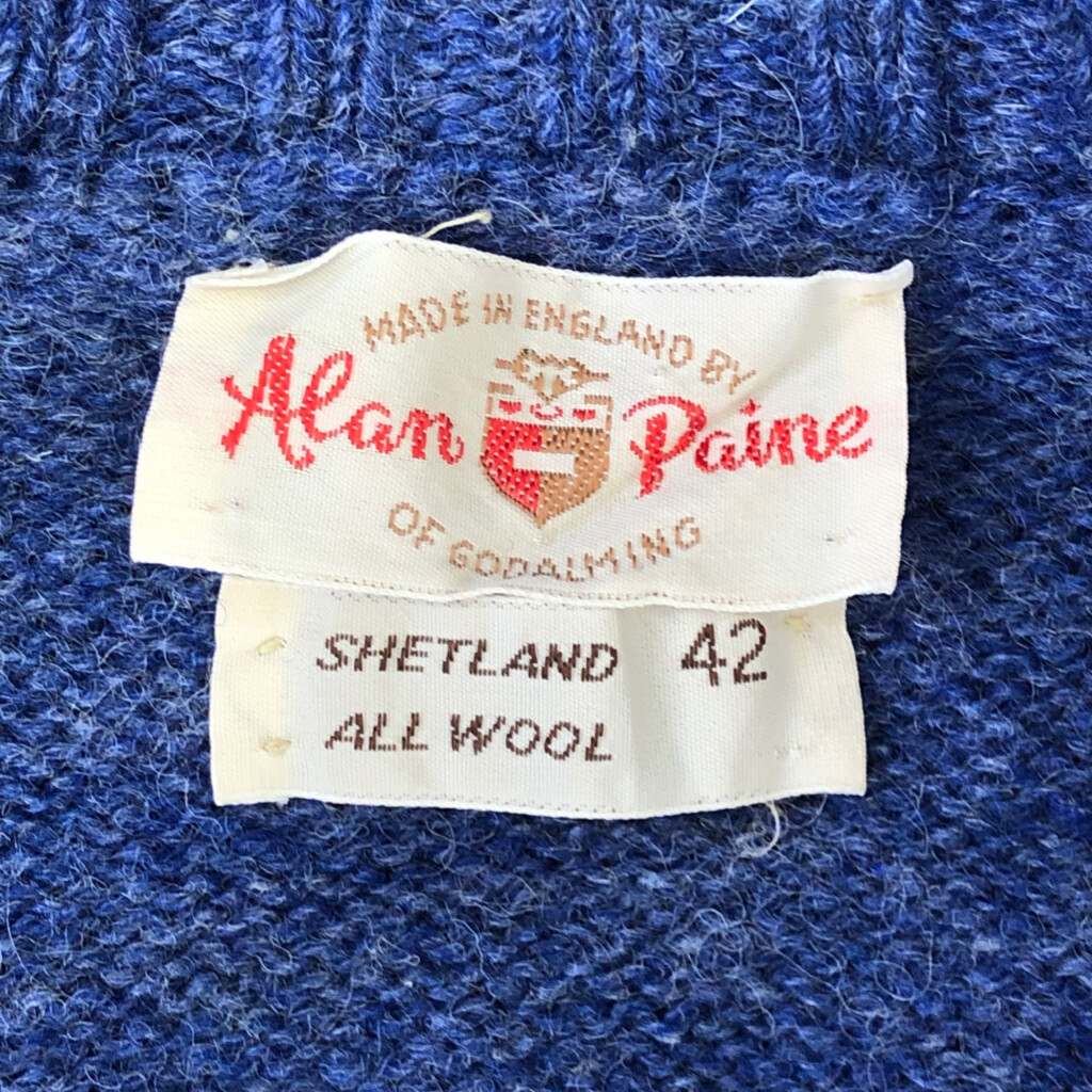 楽天市場】60年代 イングランド製 Alan Paine シェットランドウール