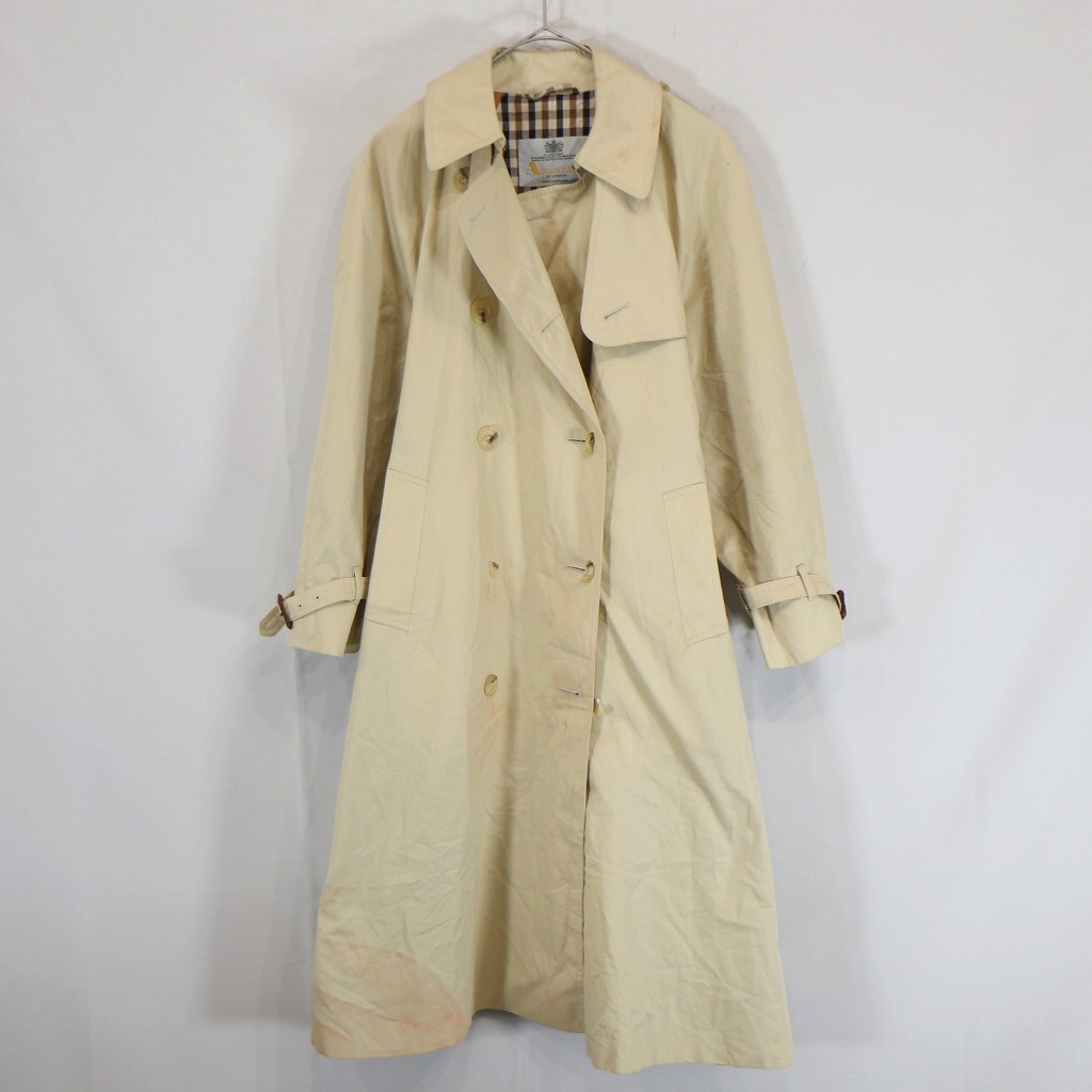 楽天市場】90年代 Aquascutum アクアスキュータム トレンチコート