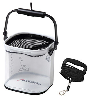 楽天市場】マルキュー クリア水くみバケツ MQ-01 活かしバッカン