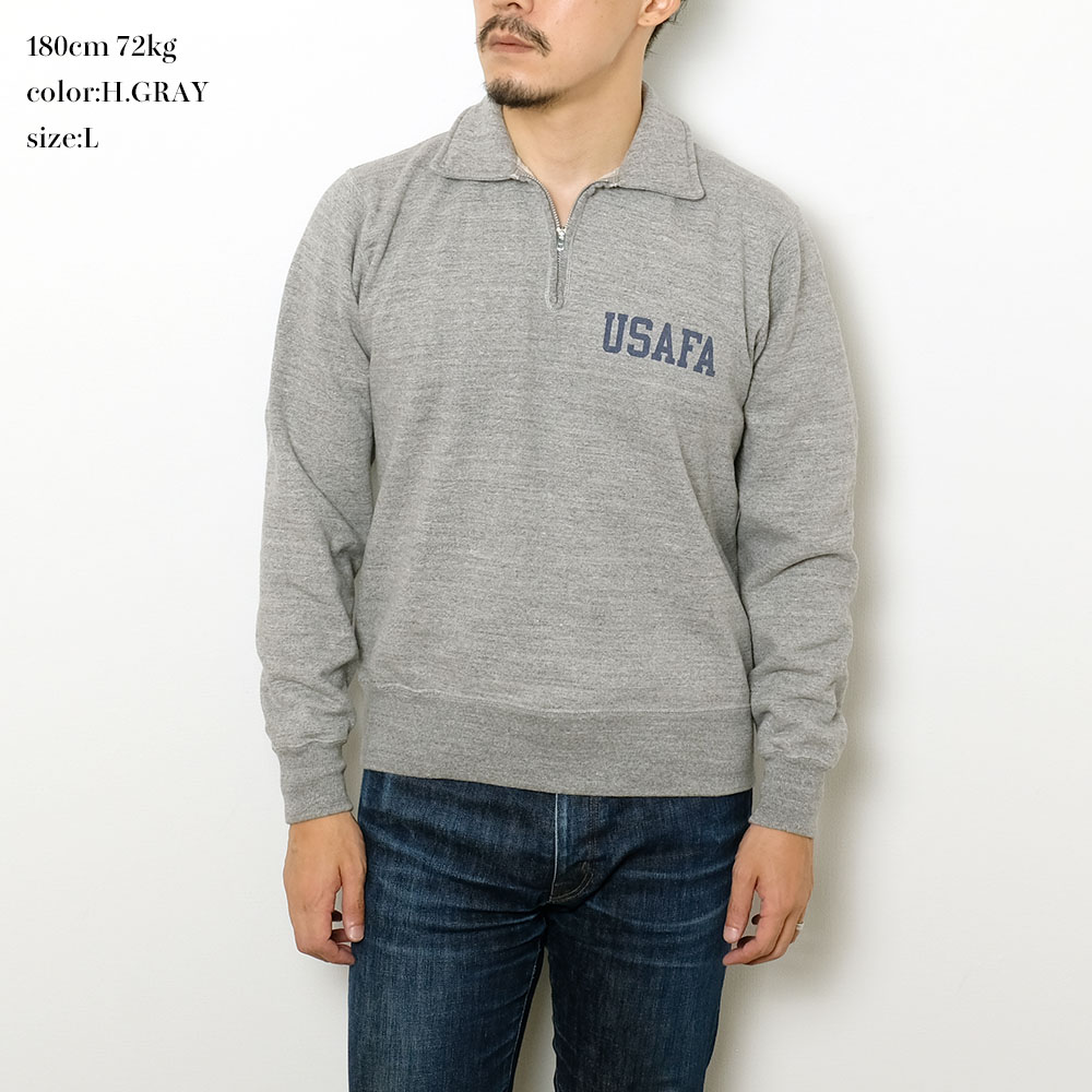 楽天市場】BUZZ RICKSON'S バズリクソンズ HALF ZIP SWEAT SHIRT U.S.