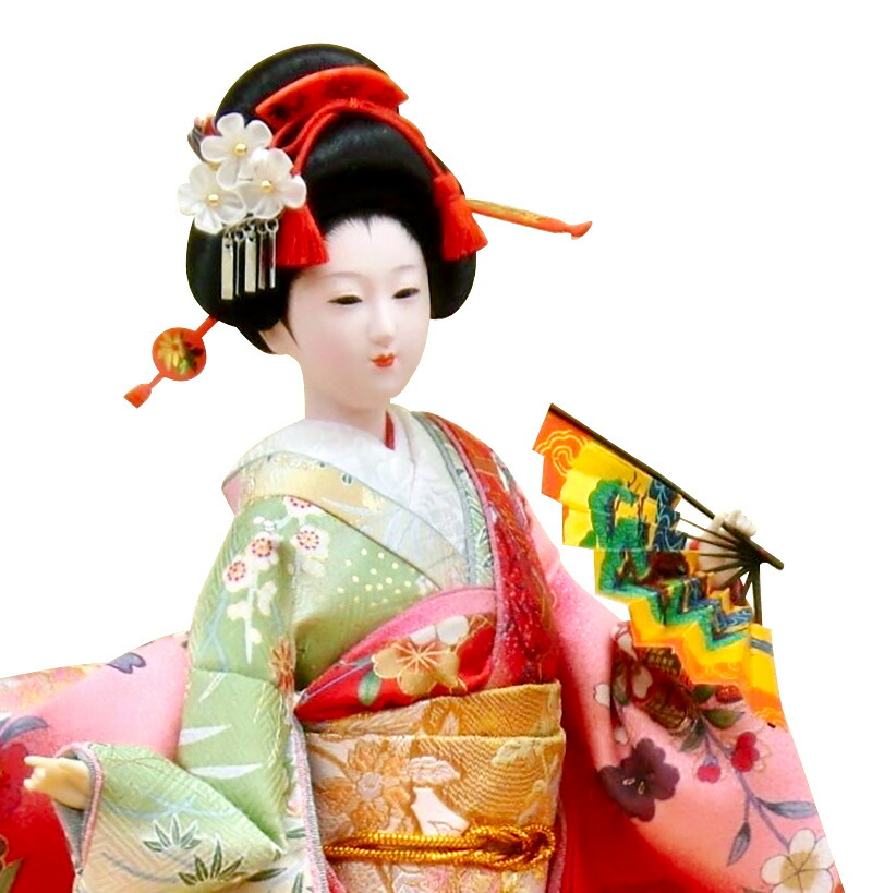 楽天市場】日本人形 尾山人形 人形単品 寿喜代作 京峰 正絹 10号