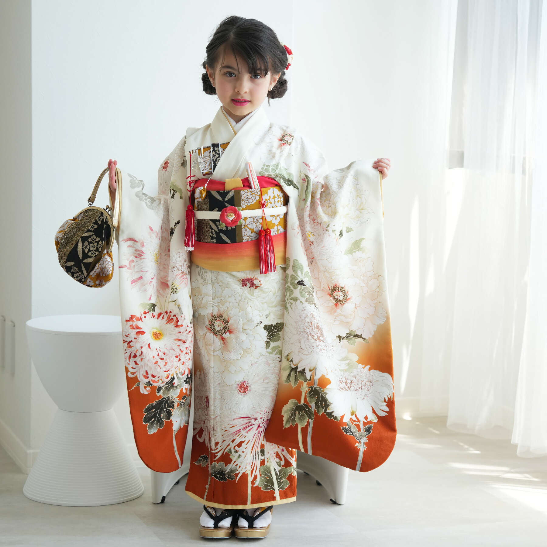 楽天市場】【レンタル】 七五三 7歳 着物 セット 芸艸堂 UNSODO 120cm