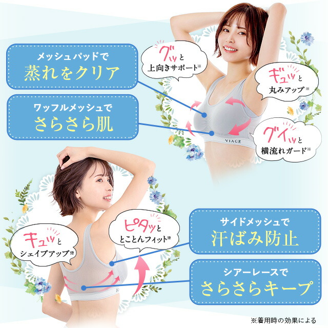 楽天市場】累計900万枚突破 公式 VIAGE ビューティ アップ ナイトブラ