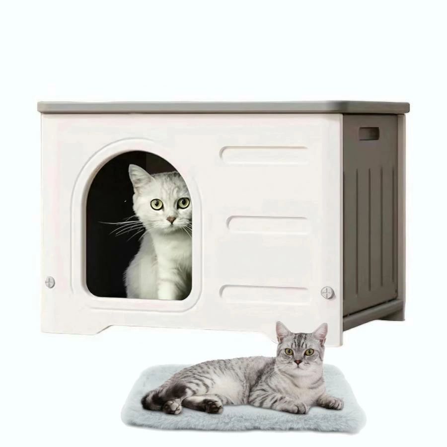 楽天市場】日差し 屋外 取り外し可能なデザインの猫ハウス 屋外 無毒