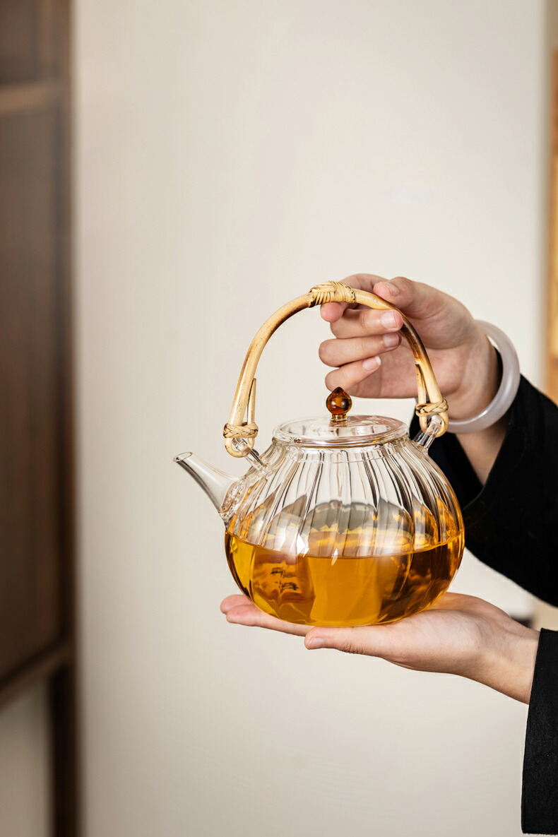 楽天市場】蘭亭 ガラスケトル 900ml 耐熱 ガラス ティーポット 竹の