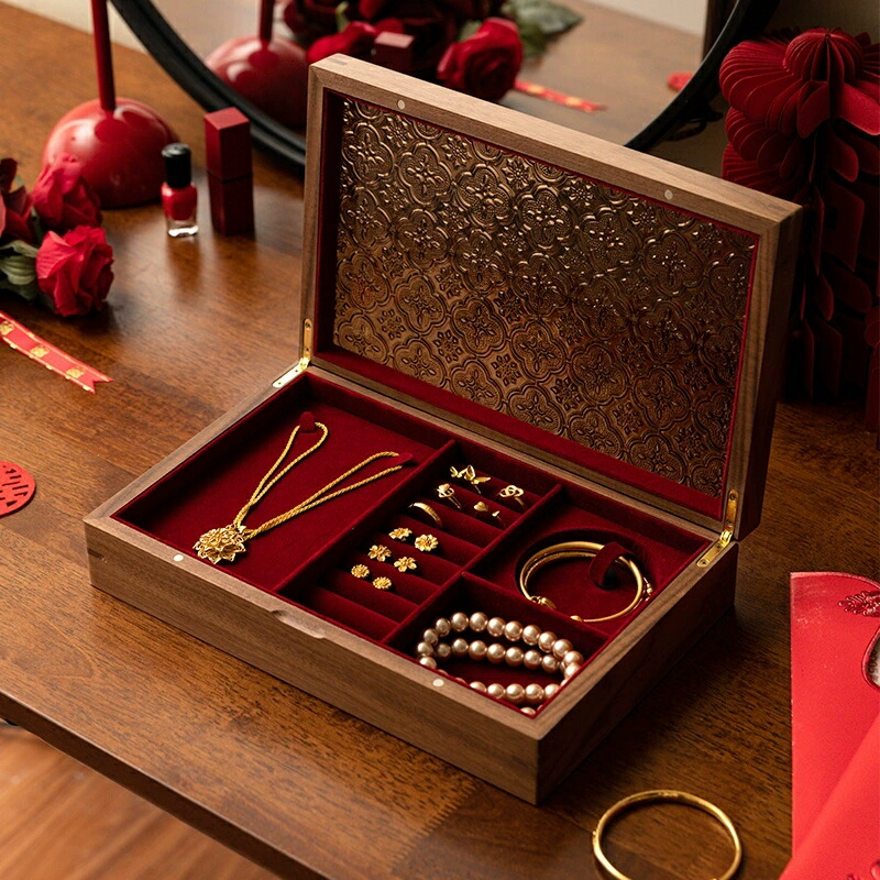 楽天市場】美しい フローラガラス ジュエリーボックス アクセサリー