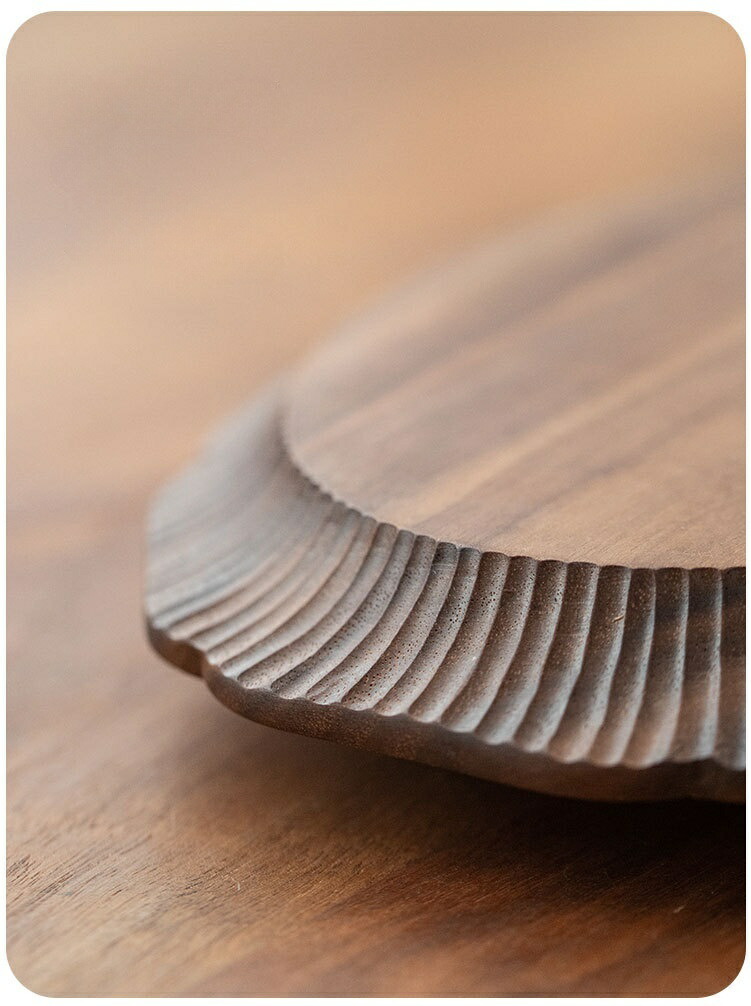 楽天市場】手づくり 美しい トレー 花輪 彫刻 トレイ 20cm プレート