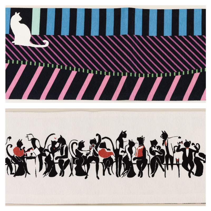 楽天市場】WA・KKA ドミノネコレディース 仕立て上がり 正絹 半幅