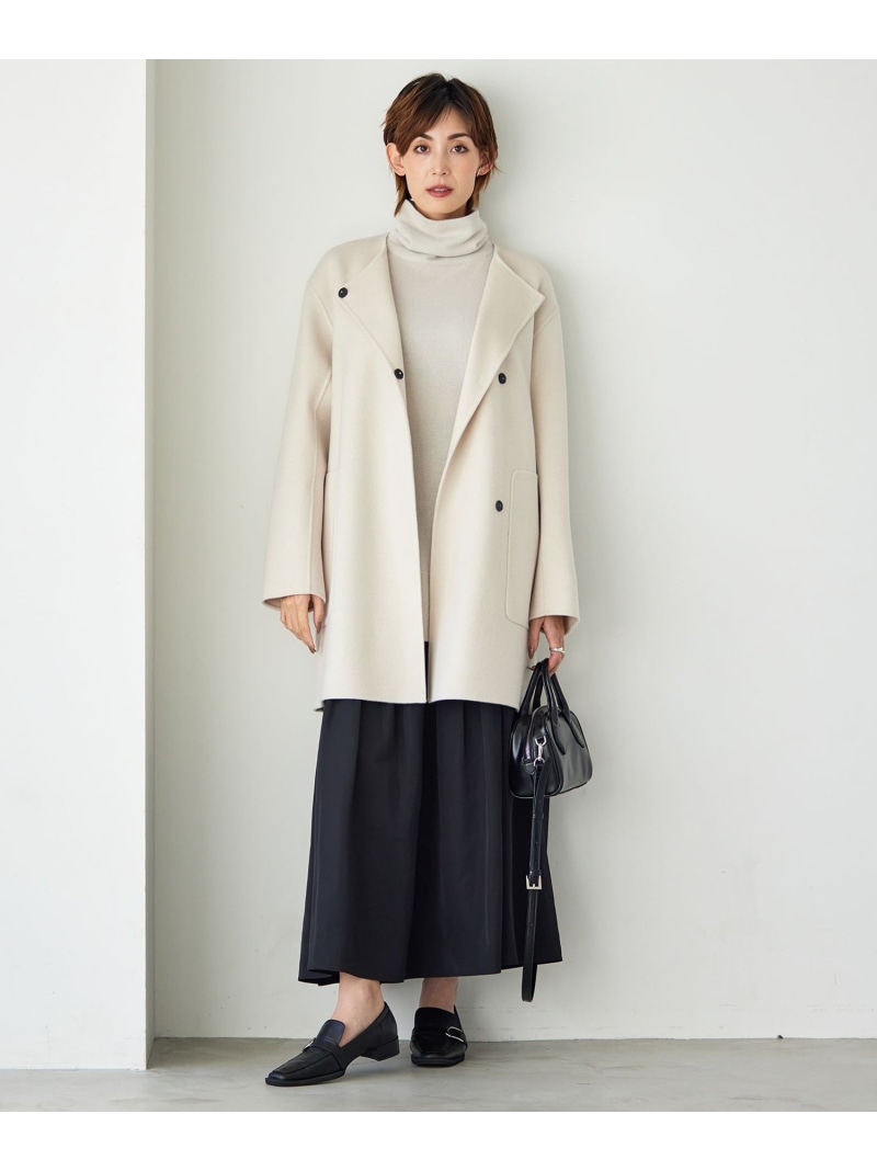 楽天市場】【SALE／70%OFF】ウールリバー ストール付きノーカラー