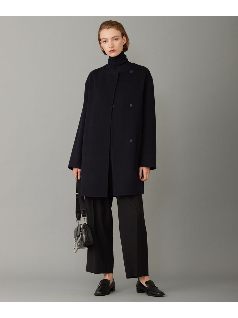 楽天市場】【SALE／70%OFF】ウールリバー ストール付きノーカラー