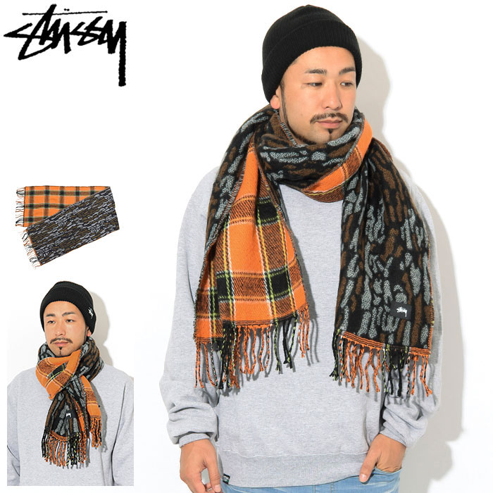 楽天市場】ステューシー STUSSY マフラー メンズ Tree Bark Wool