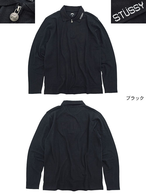 楽天市場】ステューシー STUSSY ポロシャツ 長袖 メンズ Lion Zip