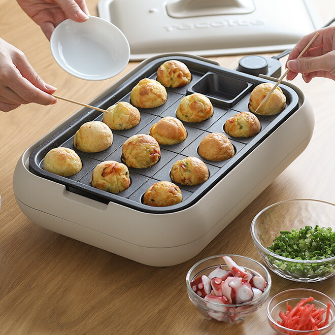 楽天市場】【楽天1位】レコルト ホットプレート 【3大特典】 たこ焼き