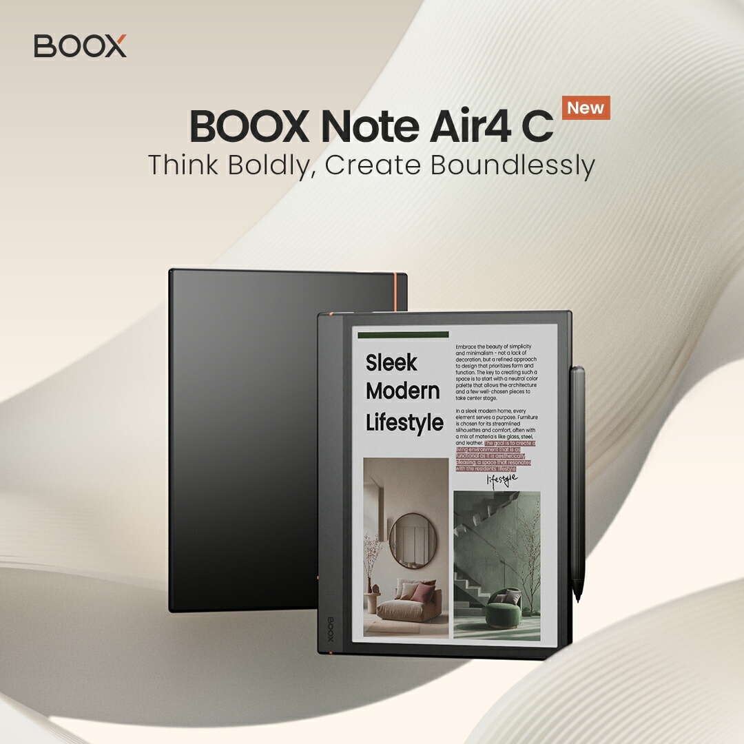 楽天市場】BOOX - Note Air4 C 電子書籍リーダー Androidタブレット