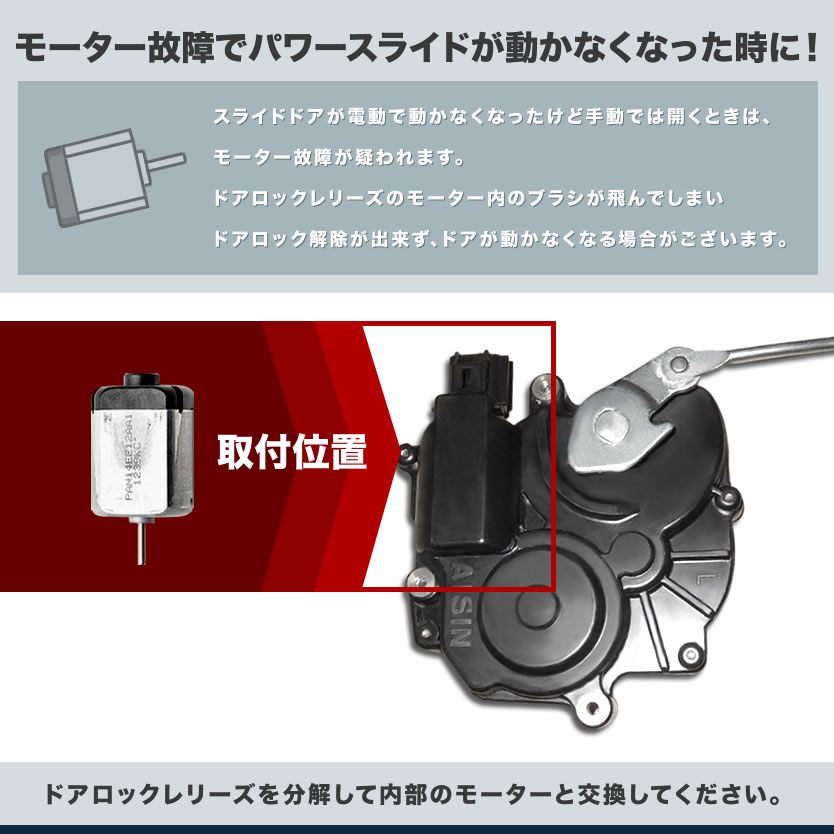 楽天市場】CV5W CV1W デリカD：5 スライドドアモーター PAN14EE12AA1
