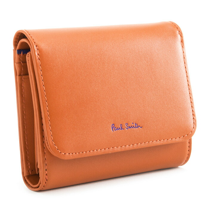 楽天市場】ポールスミス 財布 三つ折り財布 オレンジ Paul Smith