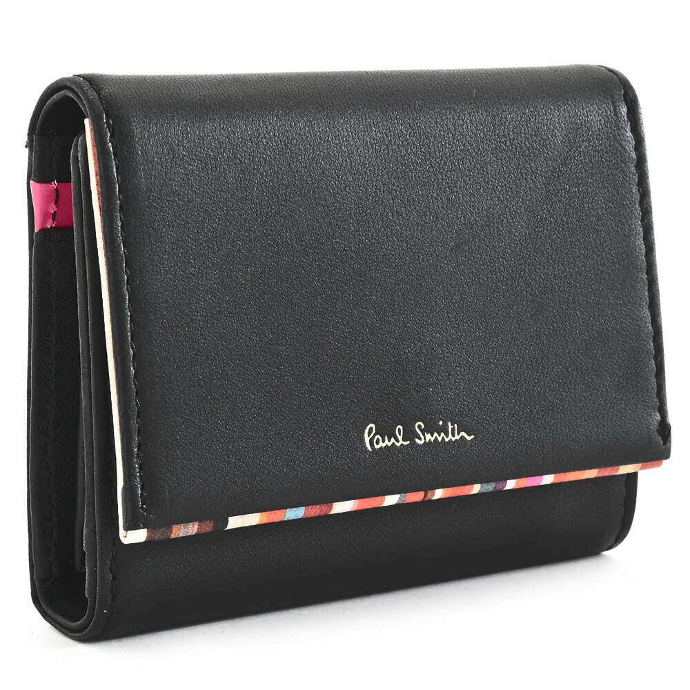 楽天市場】展示品箱なし ポールスミス 財布 三つ折り財布 黒(ブラック