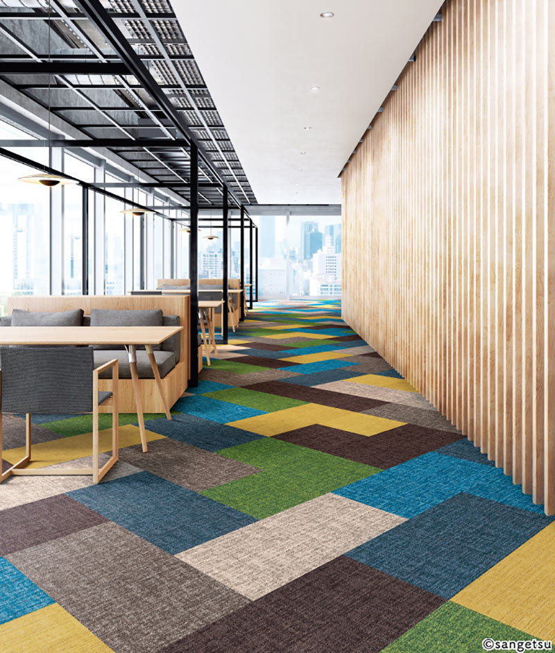 楽天市場】サンゲツ タイルカーペット NTH-840 シャンブレー・スクエア