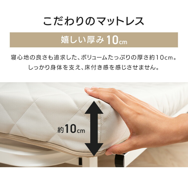 楽天市場】折りたたみベッド セミシングル ベッド マットレス