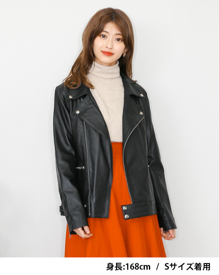 楽天市場】【3/11まで！10％オフ】レザージャケット ライダース ダブル
