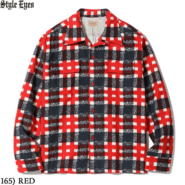 楽天市場】No.SE29573 STYLE EYES スタイルアイズFlannel Sports Shirt
