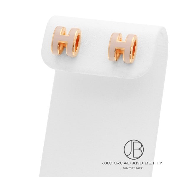 楽天市場】エルメス HERMES ポップH ミニ ピアス プードル ピンク