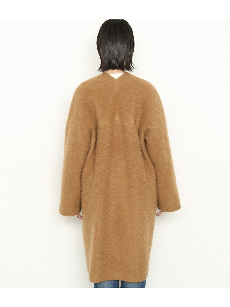 楽天市場】【SALE／40%OFF】モヘヤシャギーノーカラーコート ADAM ET