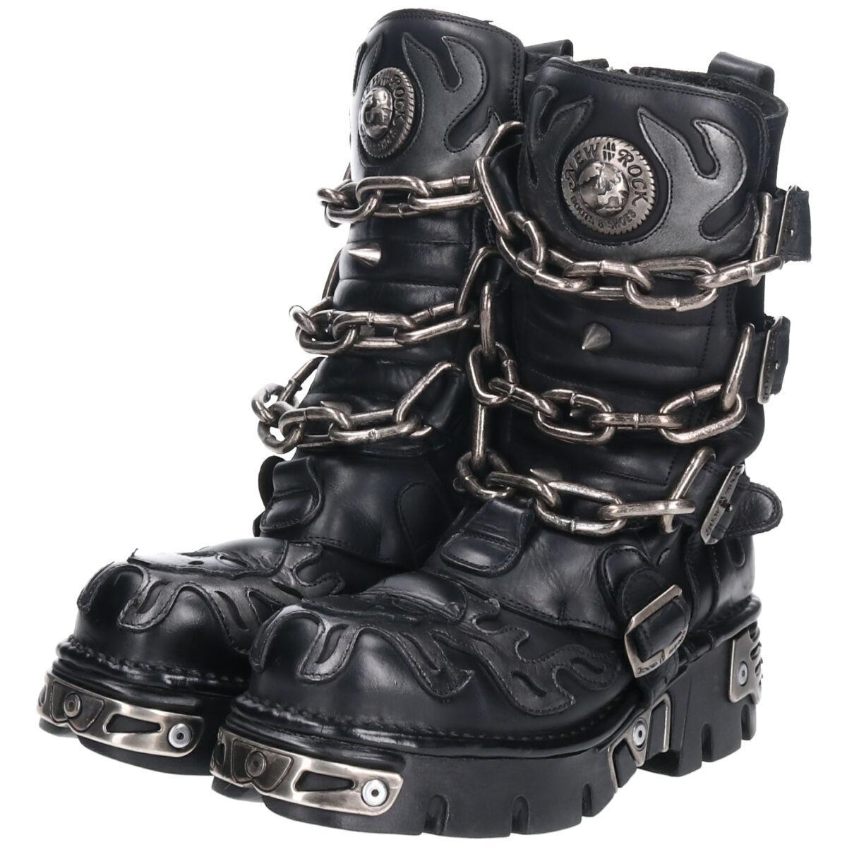 楽天市場】古着 ニューロック NEW ROCK ドクロ柄 スカル柄 ファイヤー