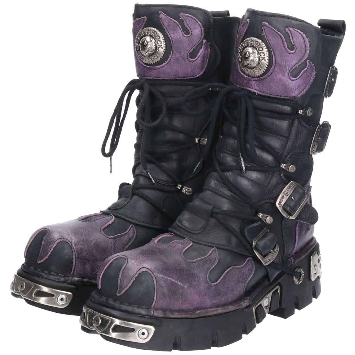 楽天市場】ニューロック NEW ROCK ファイヤーパターン サイドジップ