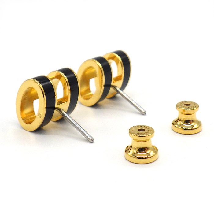 楽天市場】エルメス HERMES ピアス ポップH ポップアッシュ ノワール