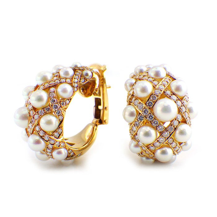 楽天市場】シャネル CHANEL ピアス バロックコレクション パヴェ