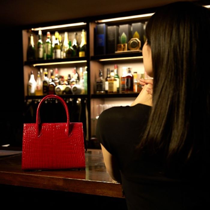 楽天市場】クロコダイル ハンドバッグ 本革 バッグ クロコ HCP バック