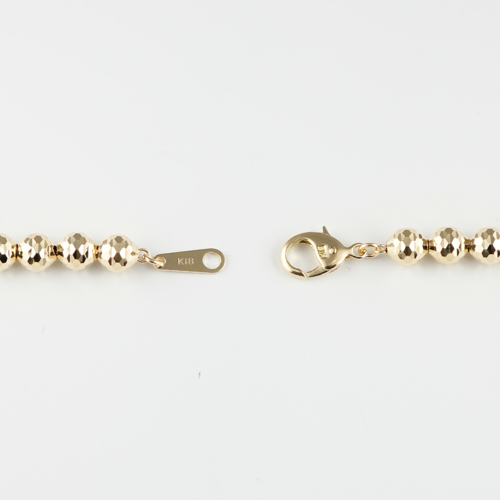 楽天市場】シャンデリアカットボール ネックレス K18 幅5mm 50cm 新品