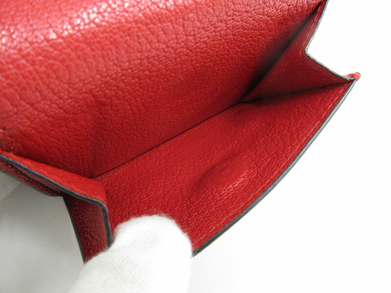 楽天市場】miumiu(ミュウミュウ) 三つ折財布 コンパクト 赤 レッド×黒