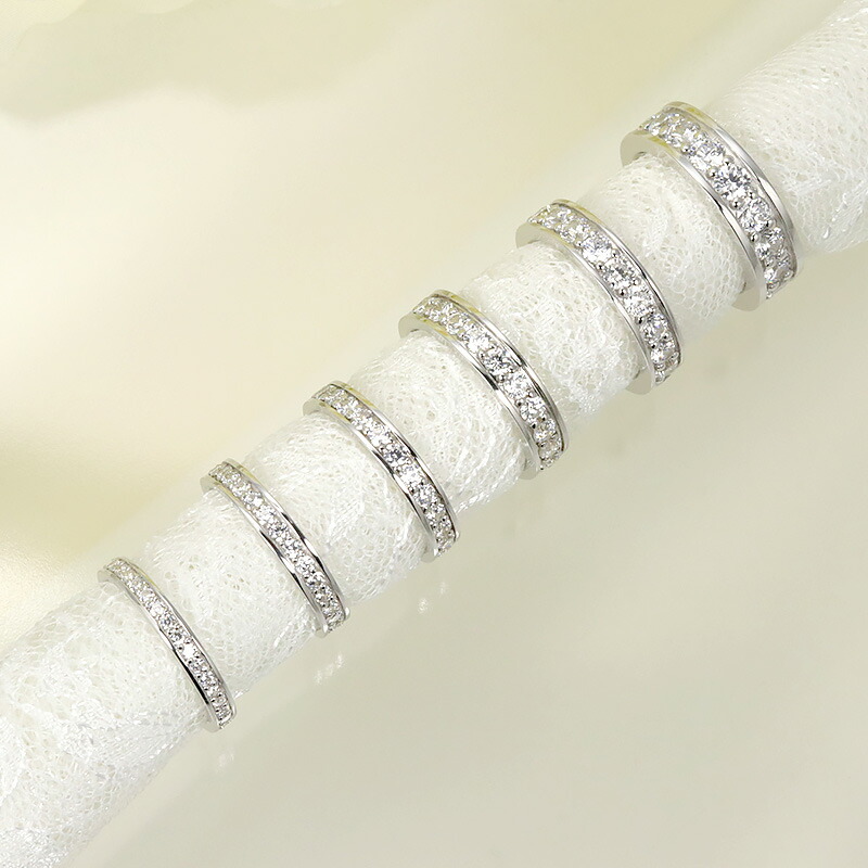 楽天市場】☆【即納可能】pt950 ダイヤモンド フルエタニティ【0.5ct