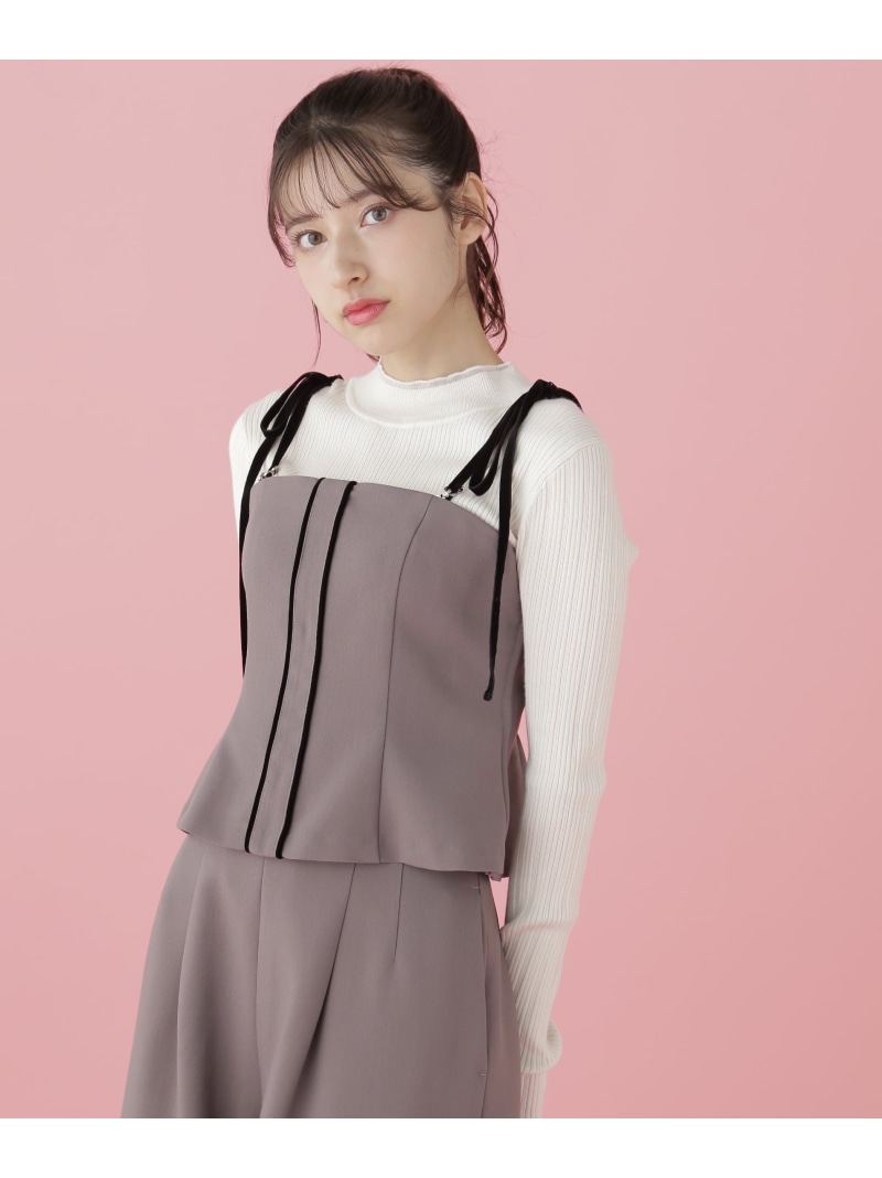 楽天市場】【SALE／55%OFF】細リボンパイピングビスチェ JILL by JILL