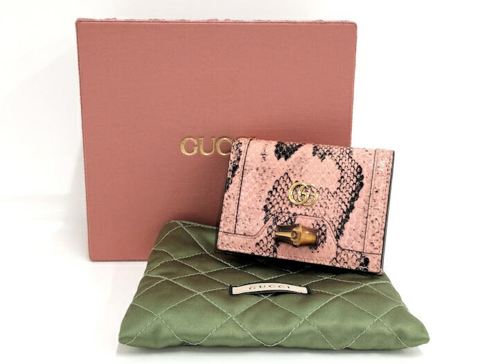 楽天市場】【中古】GUCCI 二つ折り財布 GGマーモント バンブー