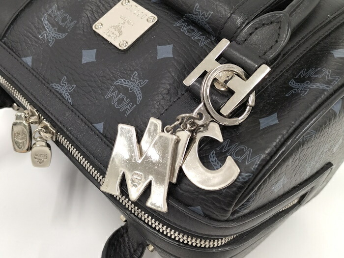 楽天市場】【中古】MCM ミニボストンバッグ ヴィセトス ブラック