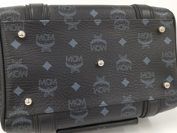 楽天市場】【中古】MCM ミニボストンバッグ ヴィセトス ブラック