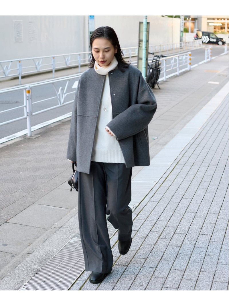 楽天市場】スーパー140ビーバーノーカラーショートコート JOURNAL