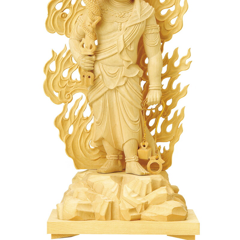 楽天市場】仏像 【本柘植(ツゲ)】 不動明王 眼入 上彫 5.0寸 （高さ