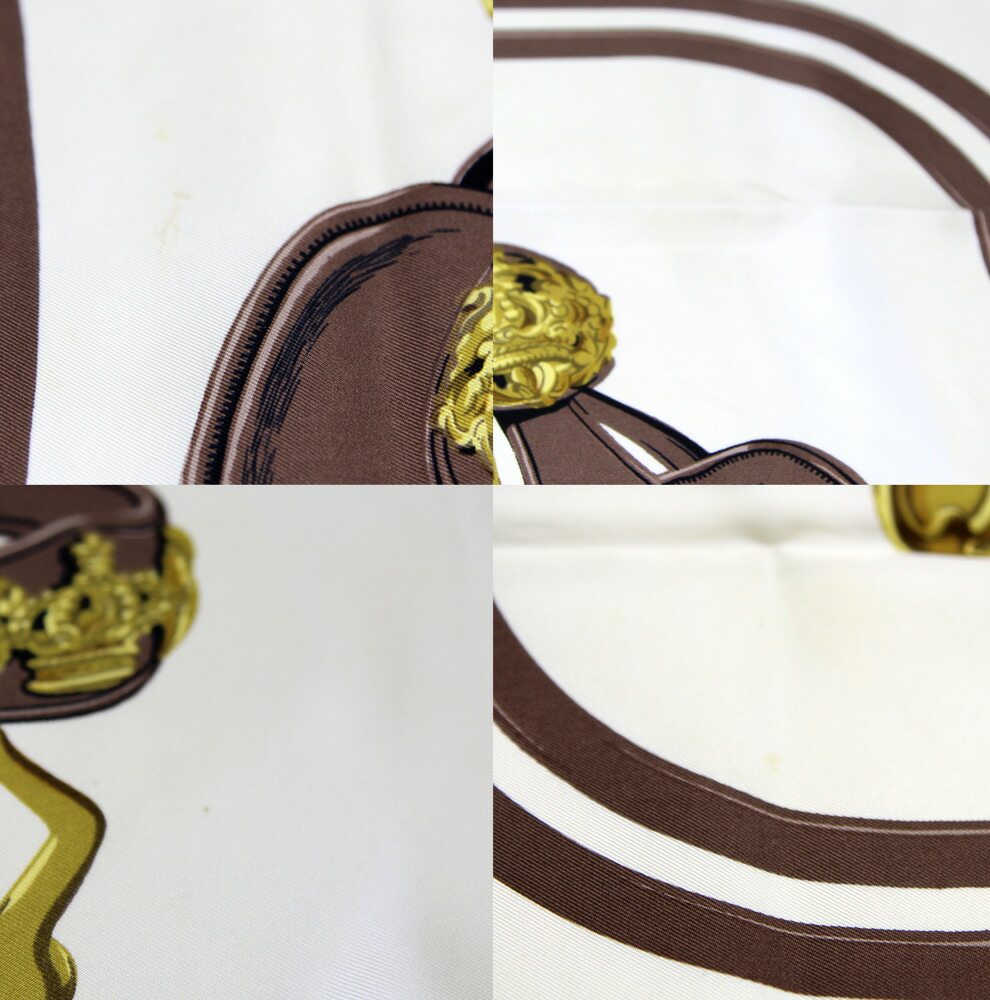 楽天市場】【楠本質店/元住吉】エルメス スカーフ カレ90「BRIDES de