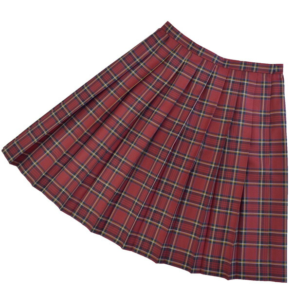 楽天市場】【在庫処分品】冬制服スカート【エンジ・ワインレッド