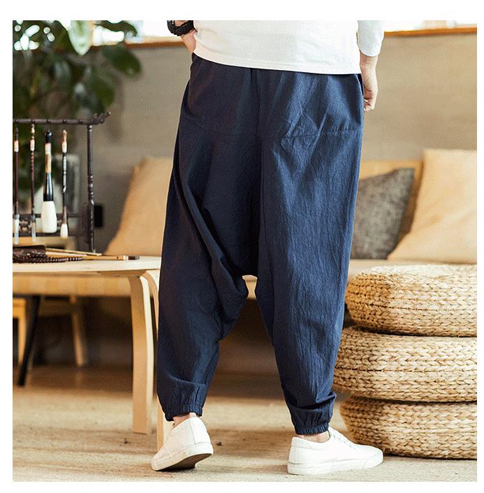 楽天市場】こなれ感を演出！サルエルパンツ メンズ 裾ゴム ガウチョ