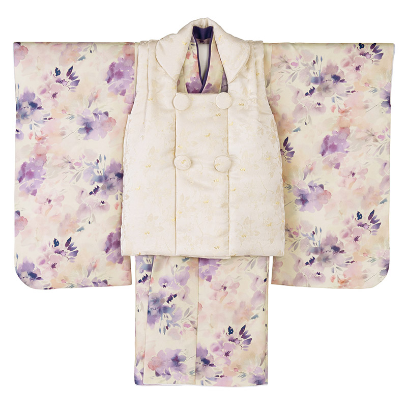 楽天市場】七五三 着物 2歳 3歳 被布 セット 女の子 ゆめいろみやび 青